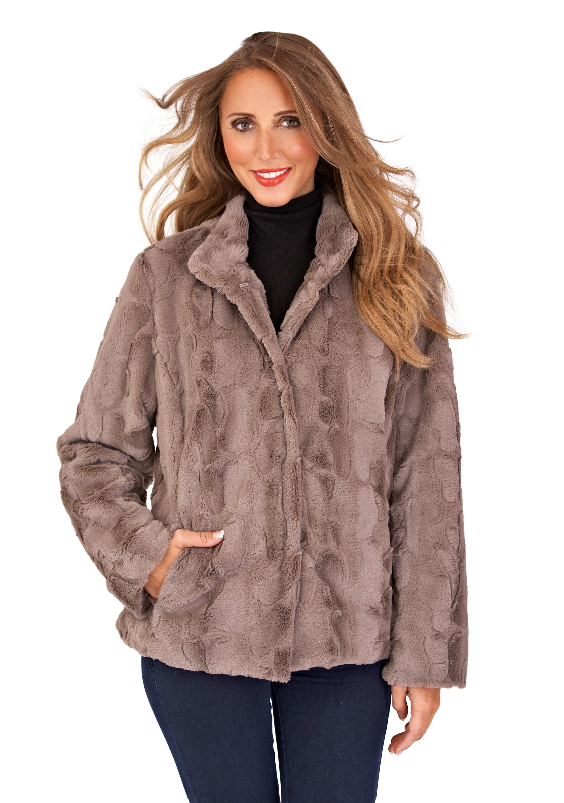 The North Face Arctic II Waterproof Fill Power Down Parka with Faux Fur Trim.